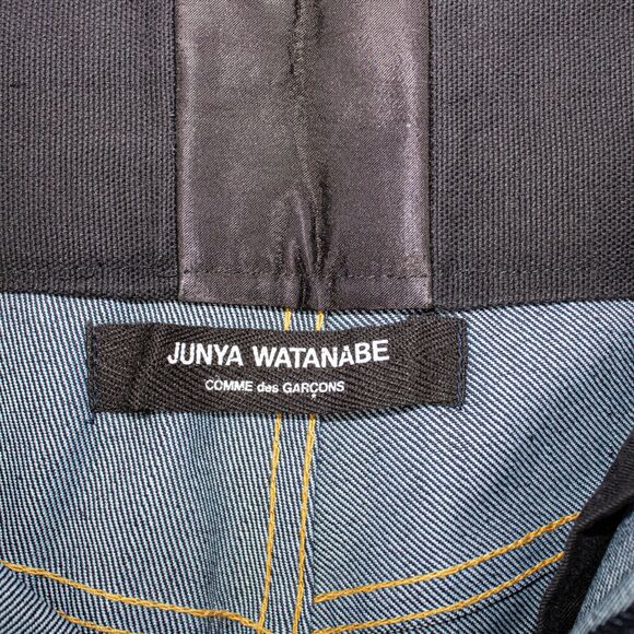 Comme de Garcons Junya Watanabe Crop Jeans Indigo satin pleated waist 36w - Picture 6 of 9